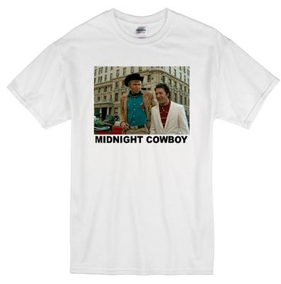 MIDNIGHT COWBOY JON VOIGT DUSTIN HOFFMAN 1969 NEW YORK FILM FILM T-SHIRT BIANCA