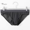 Men Briefs Mid-rise High Elasticity Tight Fit Breathable Panties Solid Color Mesh Stitching Sexy Underwear Daily Wear