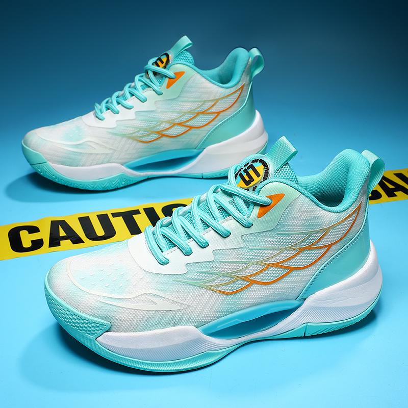 2025 friction sound basketball shoes summer breathable mesh shoes men's luminous sports casual shoes men's trendy shoes