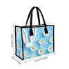  Cute Daisy Rabbit Tote Bag Casual Lightweight Daily Handbag for Women Outdoor Shopping Portable Carryall Bag