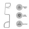 Fence Tensioner 25pcs Fixing Clips For Fence Stainless Steel Garden Post Tensioning Clamps For Agricultural Farm Highway Sport