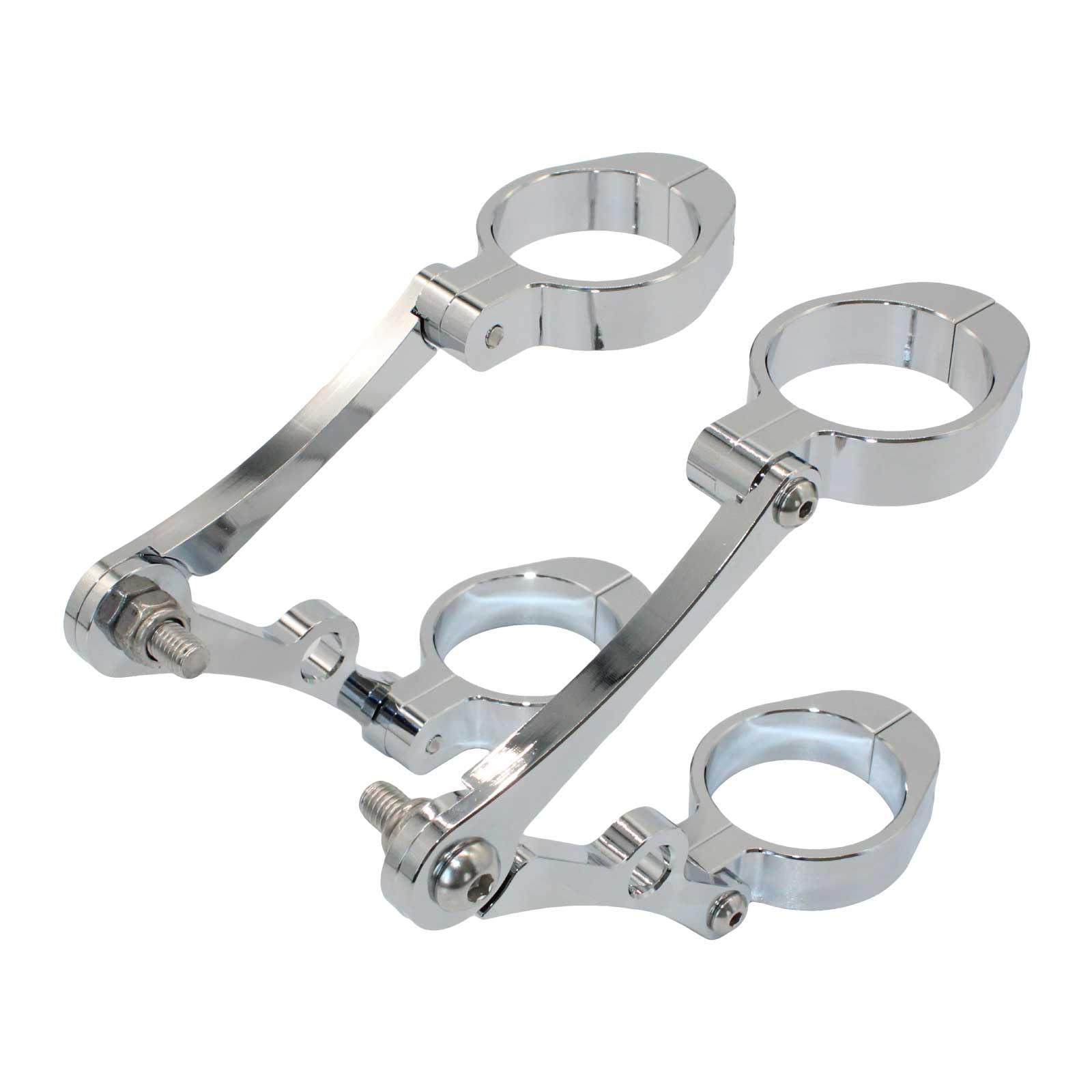 

Кронштейн для фары мотоцикла Funriche, гибкий угол, кронштейн для фары мотоцикла, трубка вилки, подходит для диаметра 39-41 мм, комплект для левой и правой стороны