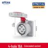 IP67 Waterproof Aviation Connector, 3-4-5 Core, 16/32A, Three-Phase Four-Wire, Non-Explosion-Proof