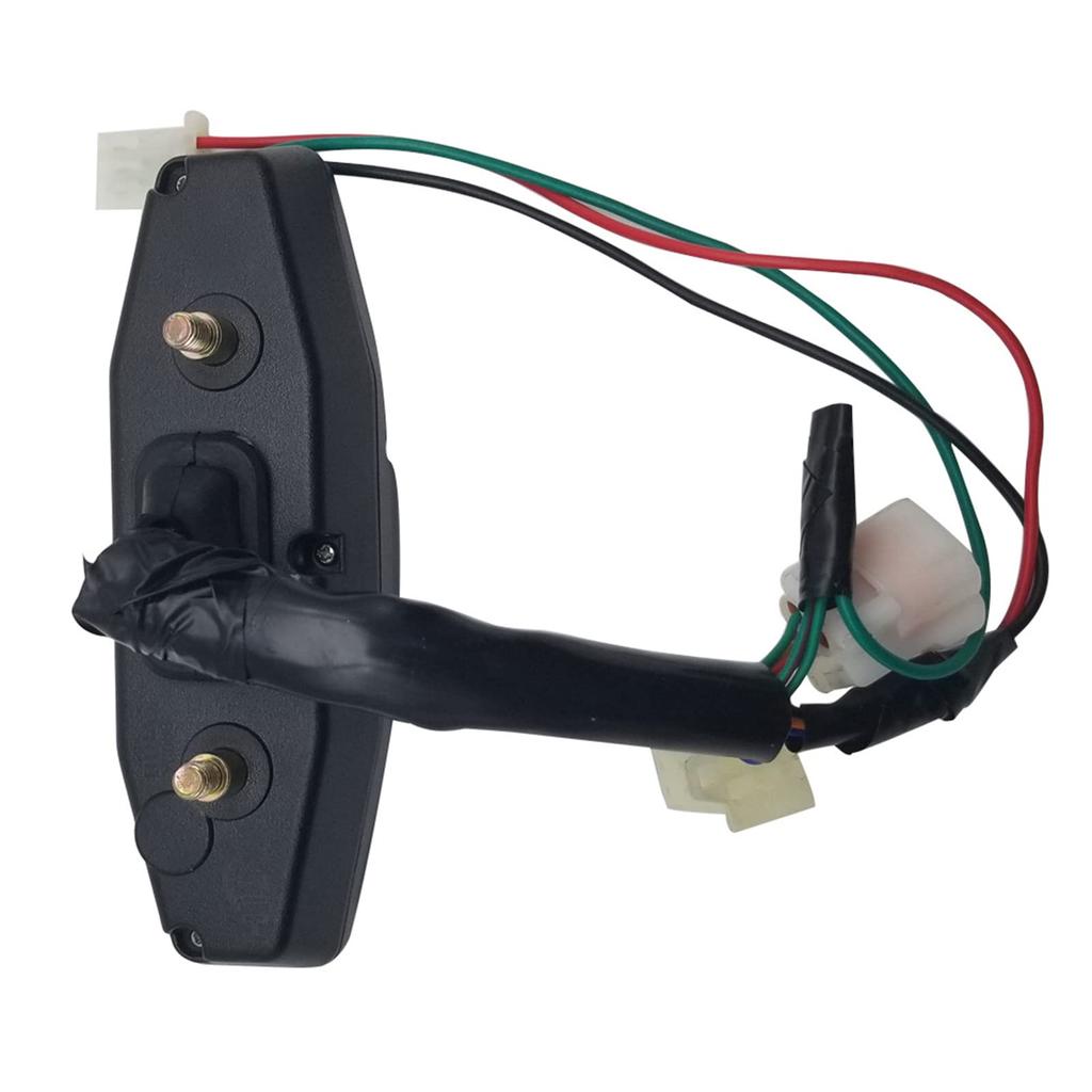 Motorcycle RPM Gauge, LED Display Speedometer Odometer Tachometer Fuel Gauge, Black Plastic+Metal for Most Motorcycle Models (Aiafz5gcgpun-1)