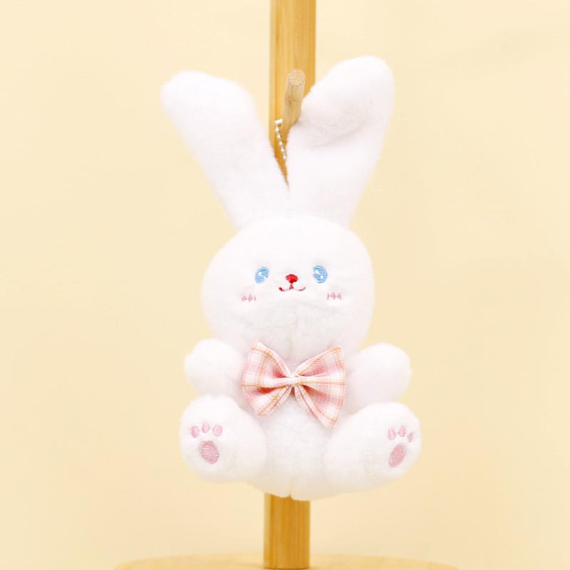 Adorable White Teddy Bear Plush Keychain Cute Stuffed Animal Toy Gift 12 Cm