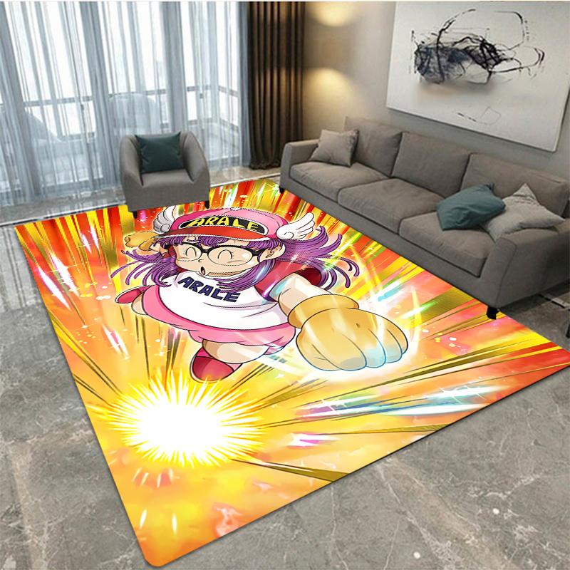 Alfombra de dibujos animados DR Slump Arale Chan, área de ocio para niños, sala de estar, dormitorio, alfombrilla para el asiento, reposacabezas, alfombrilla antideslizante