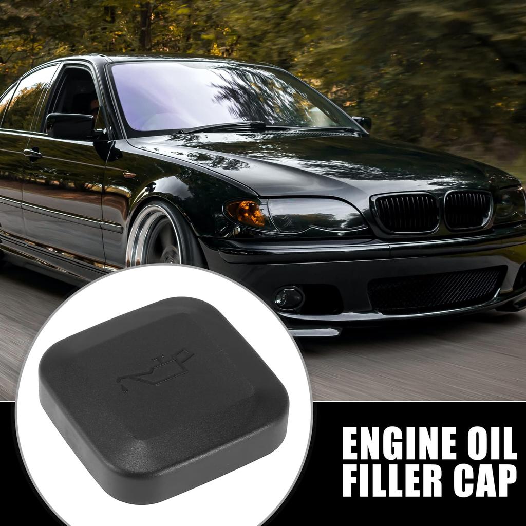 Edinstry Car Filler Cap Engine Tank Cover Cover Cap 11121743294 Black