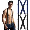 2 Pcs Under Clothing Suspenders for Men Airport Suspenders Plastic Clips Hiking Hidden Suspender for Men