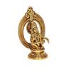 Pure Brass Idol, Lord Ayyappan Statue, Beautiful Religious Idol, Gold - 5 Inch