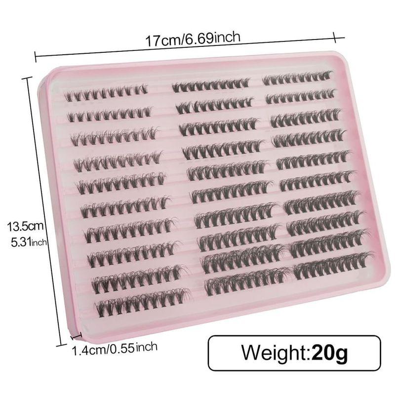 Lashie - Set: Curl Multipack False Eyelashes Cluster (Various Designs)