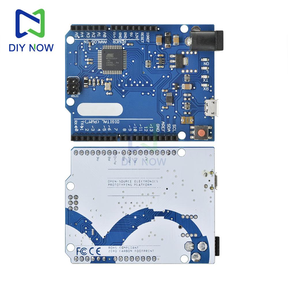 Per Arduino Leonardo R3 ATMEGA16U2 / ATMEGA328P Chip CH340G Scheda di Sviluppo WeMos ESP8266 CH340C DM Strong Micro USB