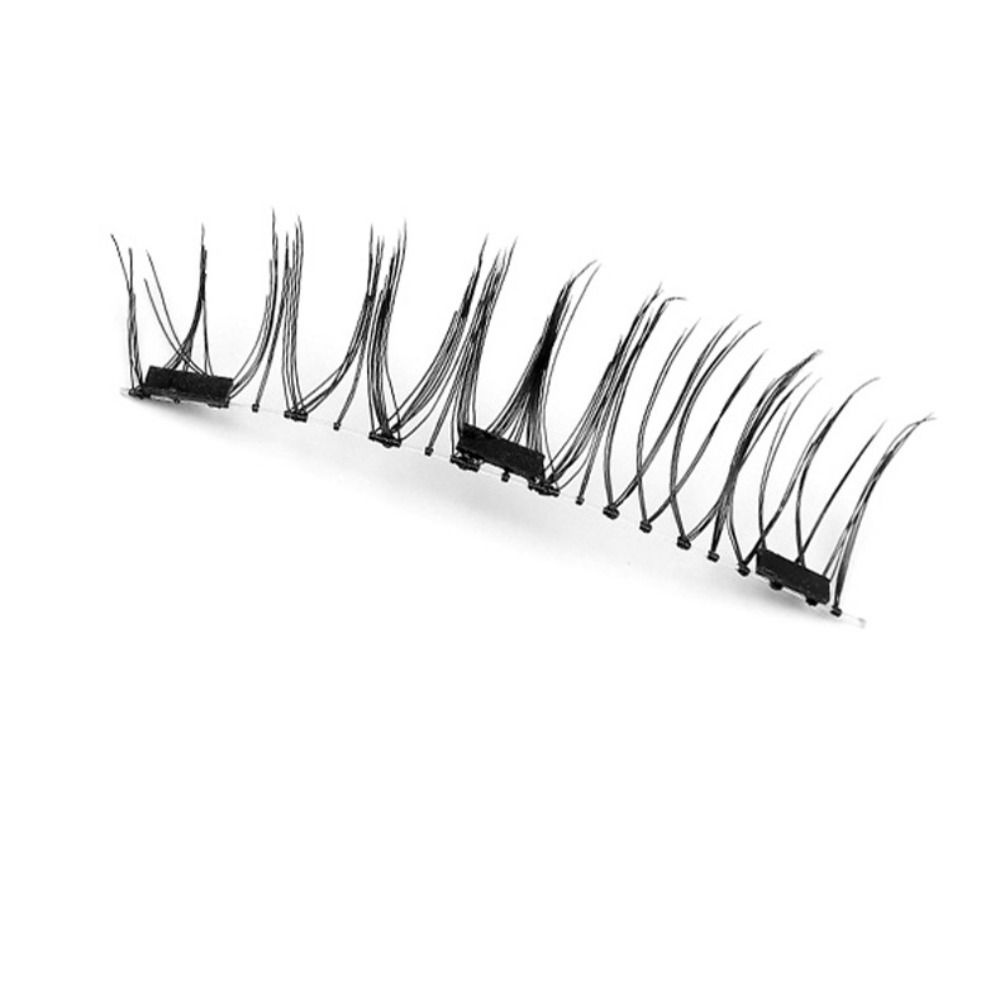 Reusable Magnetic Eyelashes with Clip Glue Free False Eyelash Clusters  Female