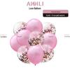 Metallic Sequin Balloon Set for Birthdays, Valentine's Day, and Weddings