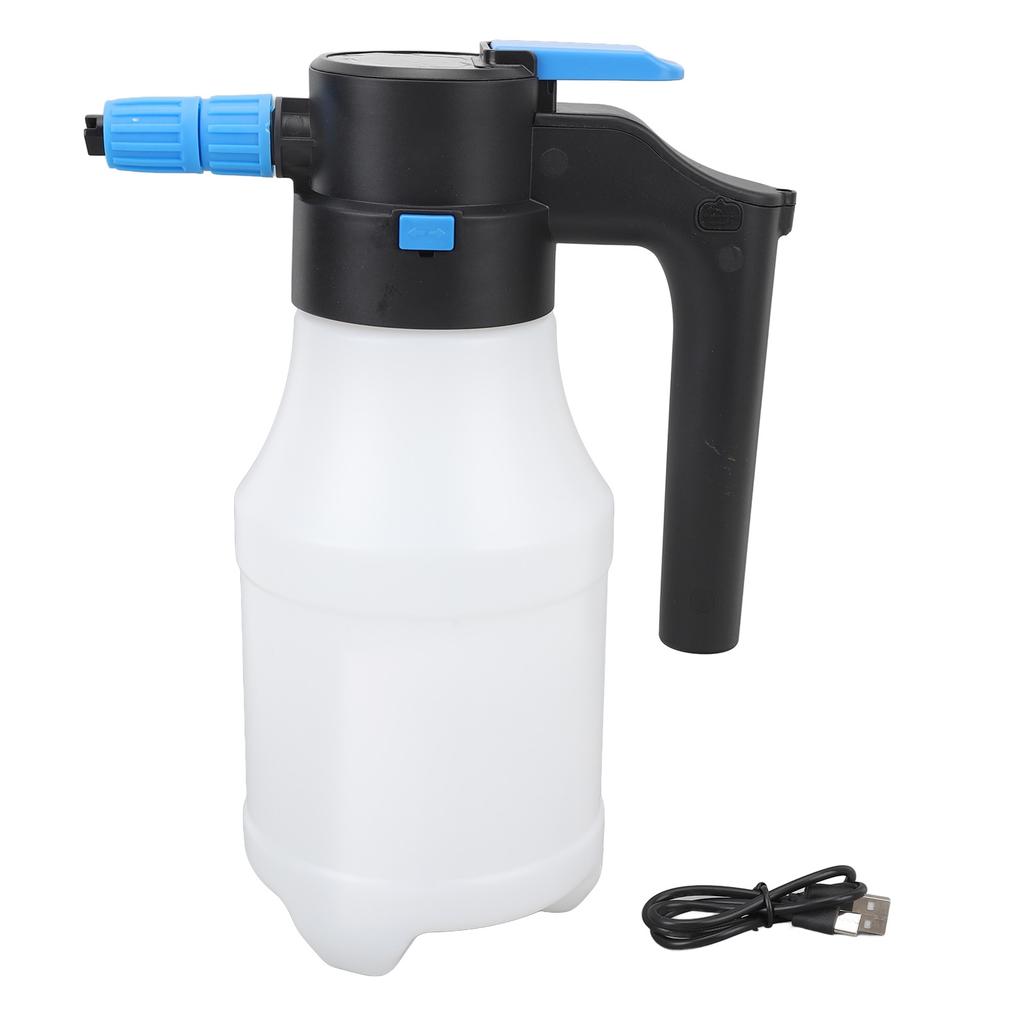 1.5L Electric Foam Sprayer USB Rechargeable Electric Pressure Car Foam Sprayer for Car Washing Garden Home Cleaning