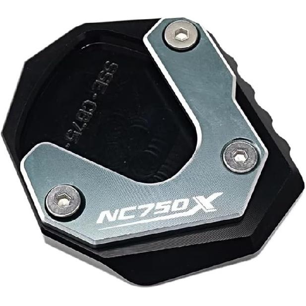 For Honda NC750X 2014-2024 2025 Motorcycle CNC Accessories Foot Side Stand Kickstand Enlarger Pad Support Plate(2021-2025 Black)