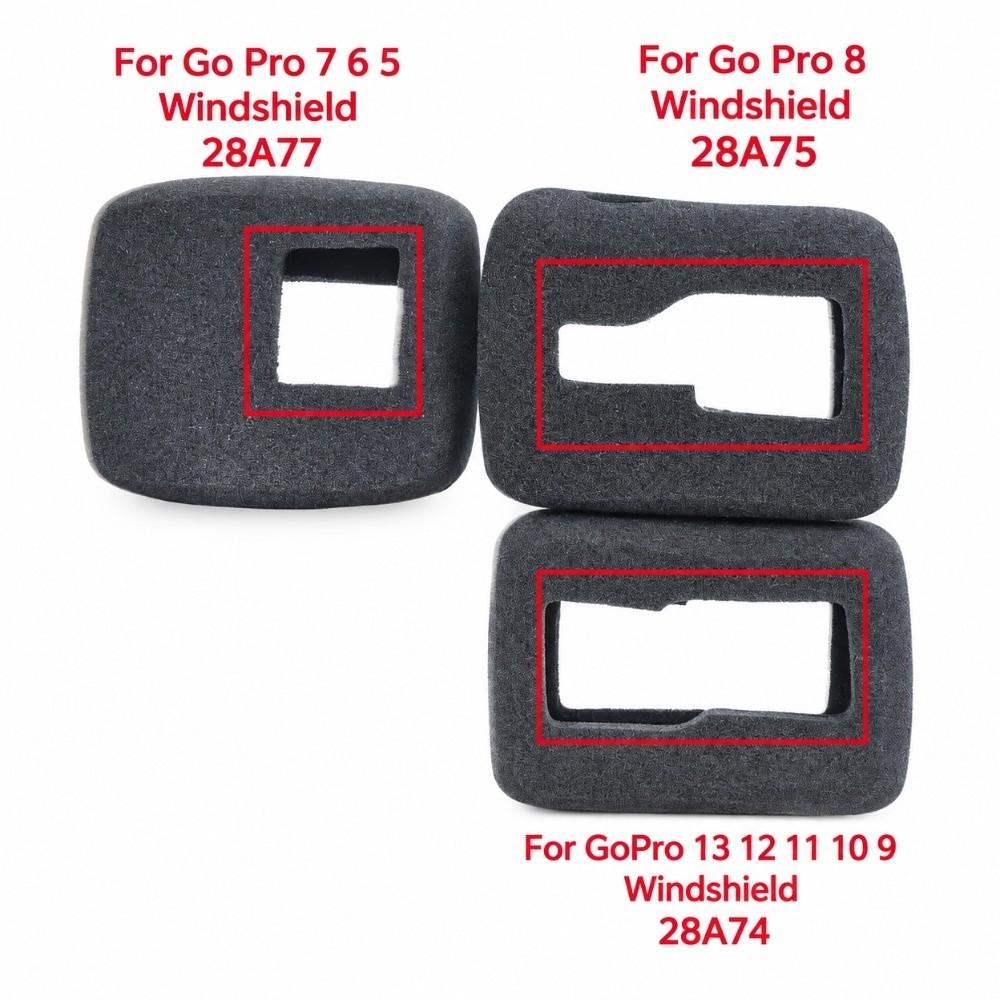 1pcs Slip On Camera Foam Windscreen Recording Wind Cap for GoPro 13/12/11/10/9/8/7/6/5 Vlogging