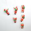 Santa Claus ladder doll pendant, Christmas pendant on window wall