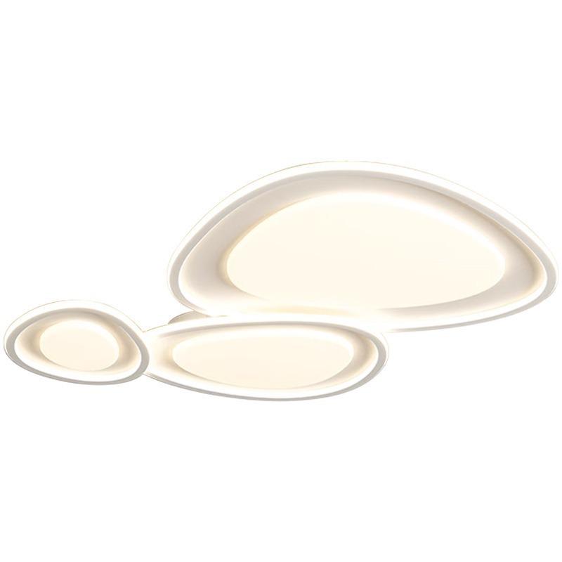 Lampă de tavan elegantă cu pietricele: Design modern crem pentru living, dormitor sau restaurant