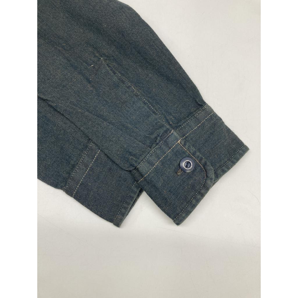 RRL 25Edelstahl 782959630001 Metallknopf Indigo Denim Arbeitshemd Oberteile XS IndigoUsed
