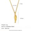 18K Gold Plated Ocean Style Light Luxury Small Fish Necklace with Stainless Steel and Drip Oil.