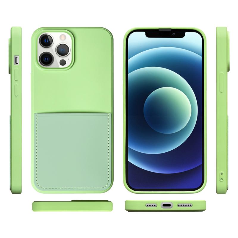 Wallet Cases For iphone 7 8 Plus X Xs Max XR Liquid Silicone Case For iphone 14 13 12 11 Pro Max Mini With Card Holder Cover Funda