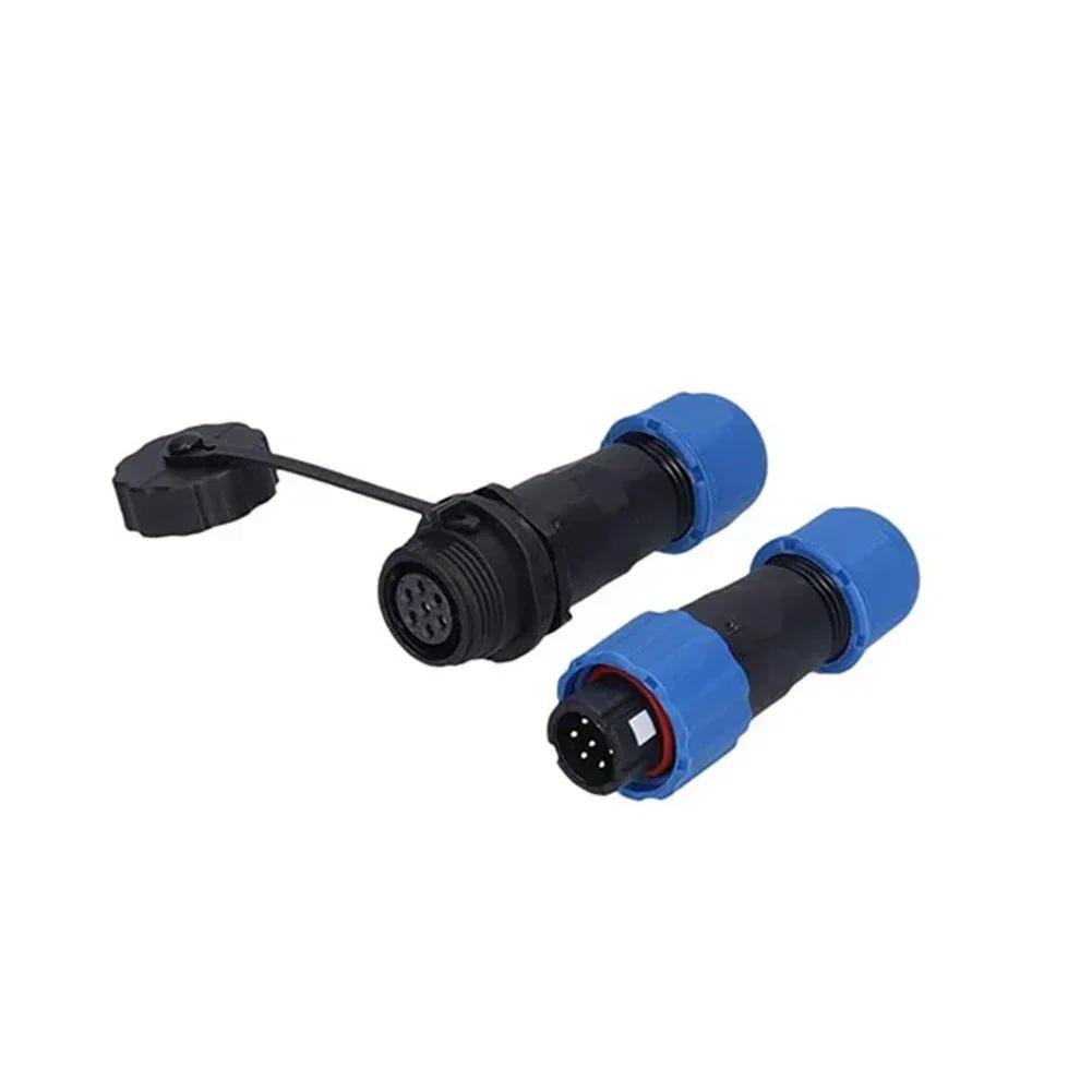 Robust SP13 IP68 Aviation Cable Connectors with Soldering and Screw Connection Perfect for Outdoor and Industrial Use