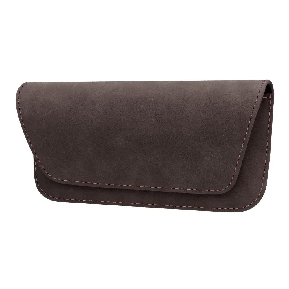 

Car Universal Eyeglasses Case Sun Visor Eyeglasses Case For glasses Small Cards And Other Items accessories коричневий