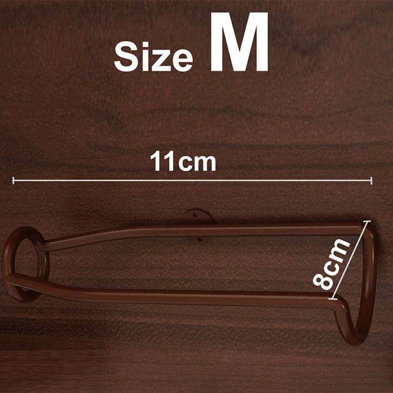 Wall-Mounted Bar Wine Rack Holder Accessories Display Iron Metal Support Shelf