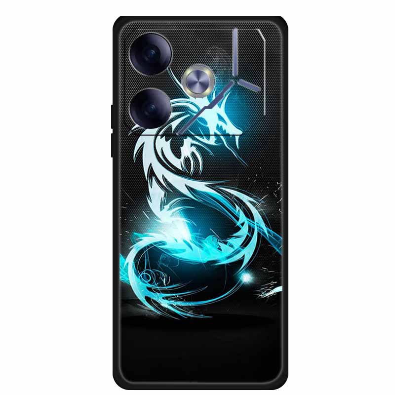 Phone Case For Tecno Pova 6 Back Cover Case Shockproof Black Silicone Soft Funda For Tecno Pova 6 Case Pova6 6.78" Capas Coque