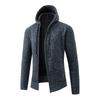 2025 Winter Men Hooded Sweater Cardigan Men Zipper Sweater Jacket Man Thick Warm Sweatercoat Male Causal Fleece Knit Outerwear