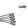 5PCS RGB LED Car Decor Neon With Foot Lamp integration Fiber Optical Strip Light