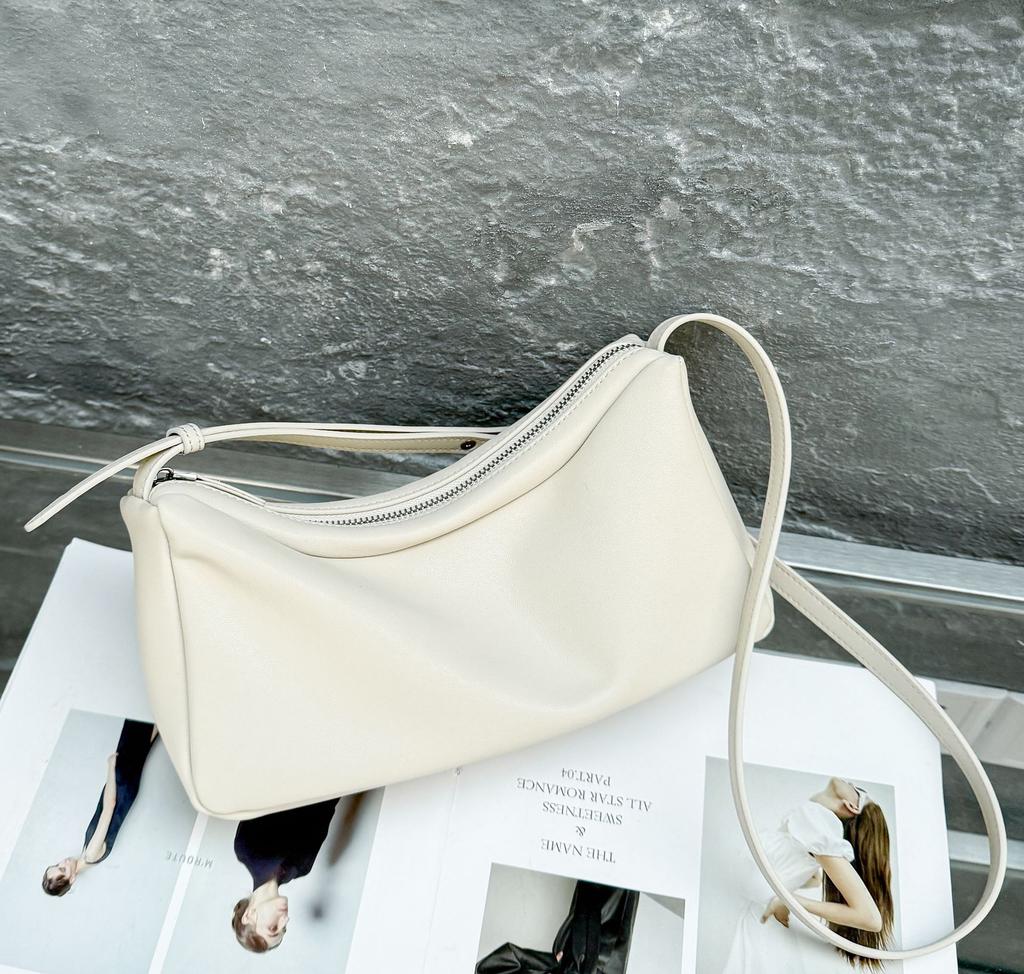 Women's Genuine Leather Single-Shoulder Phe Bag, Lightweight Crossbody Tote Bag for Commuting, Perfect for Work & Shopping