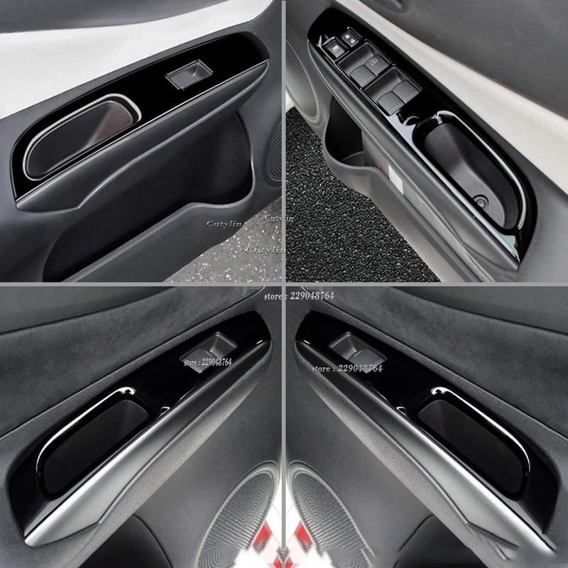 Right Hand Driver For Nissan Note E12 E-power 2016- ABS Matte Shiny Window Switch Panel Frame Cover Trim Interior Stickers
