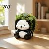 Unique Office Desk Accessories Cute Panda Succulent Planter, Resin Cartoon Animal Plant Pot, Flower Pots Decorative Planter Pot for Indoor Desk,