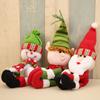 Charming Christmas Home Decoration Santa Snowman Wine Bottle Cover Set For Festive Celebrations