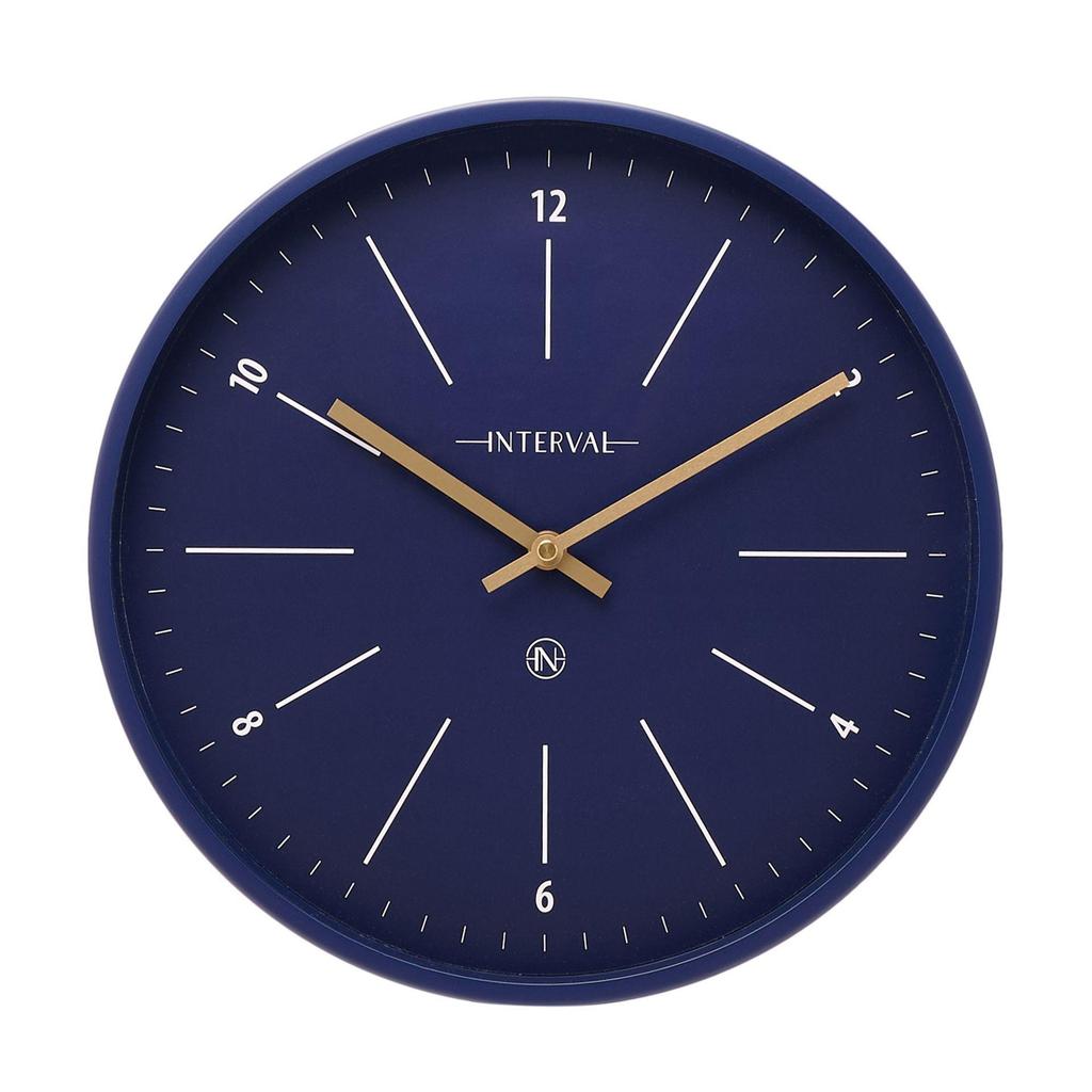 Interval Metal Wall Clock 32cm - Navy