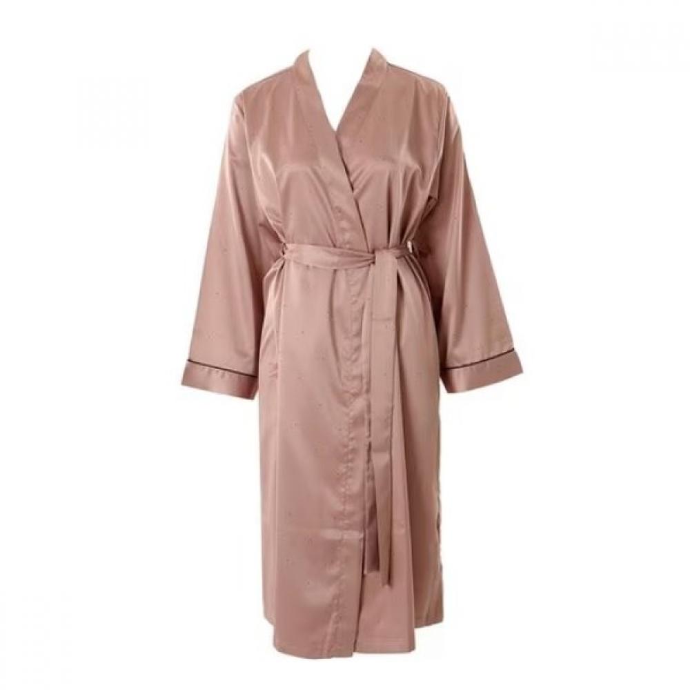 

Venus Silk Feel Dot Printed Robe Gown Vgn4470a jean pink/90