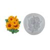 Sunflower- Peony- Sugar Chocolate Cake Fondant Mold Diy Baking Manual Candle Mold Food Grade Silicone Fondant Mould