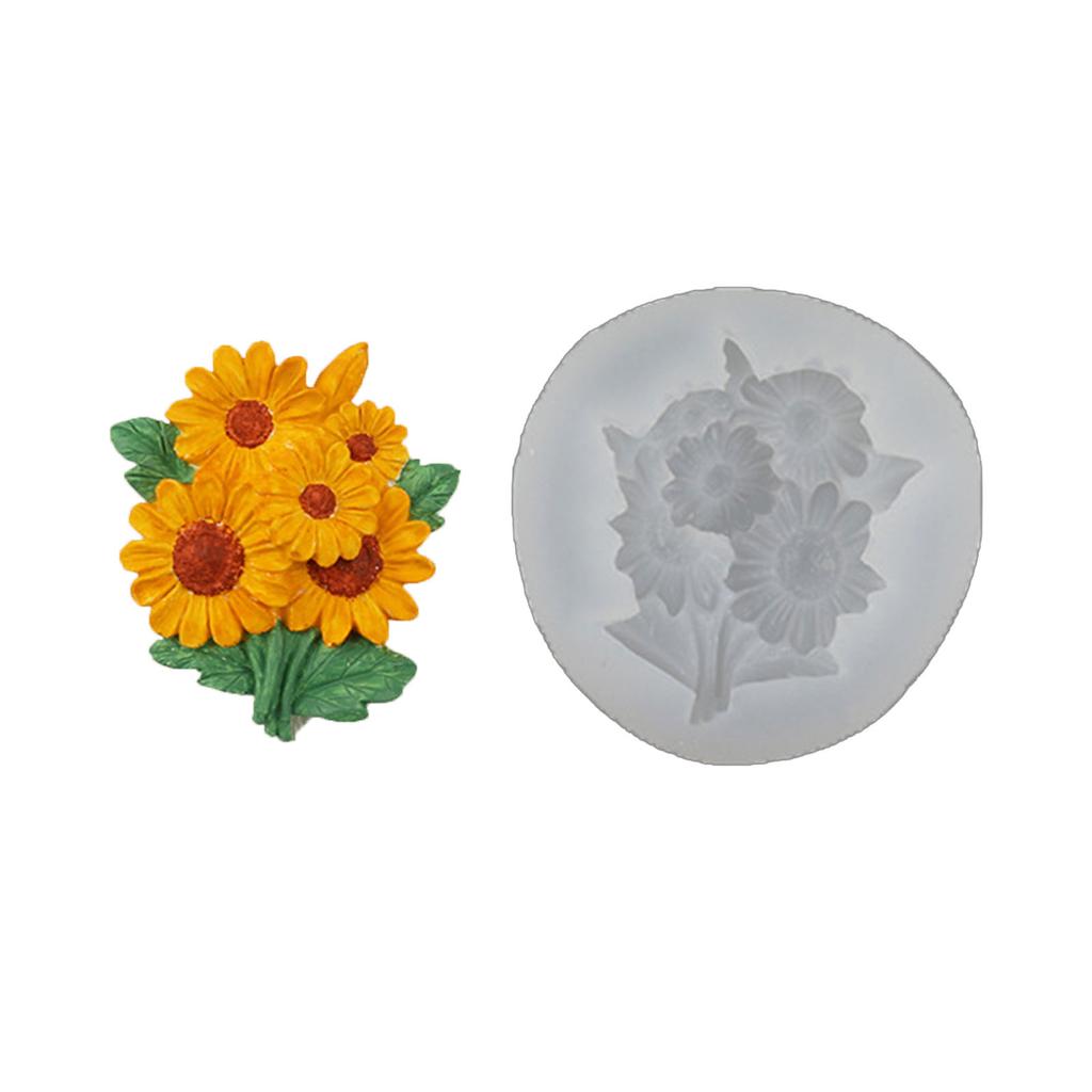 Sunflower- Peony- Sugar Chocolate Cake Fondant Mold Diy Baking Manual Candle Mold Food Grade Silicone Fondant Mould