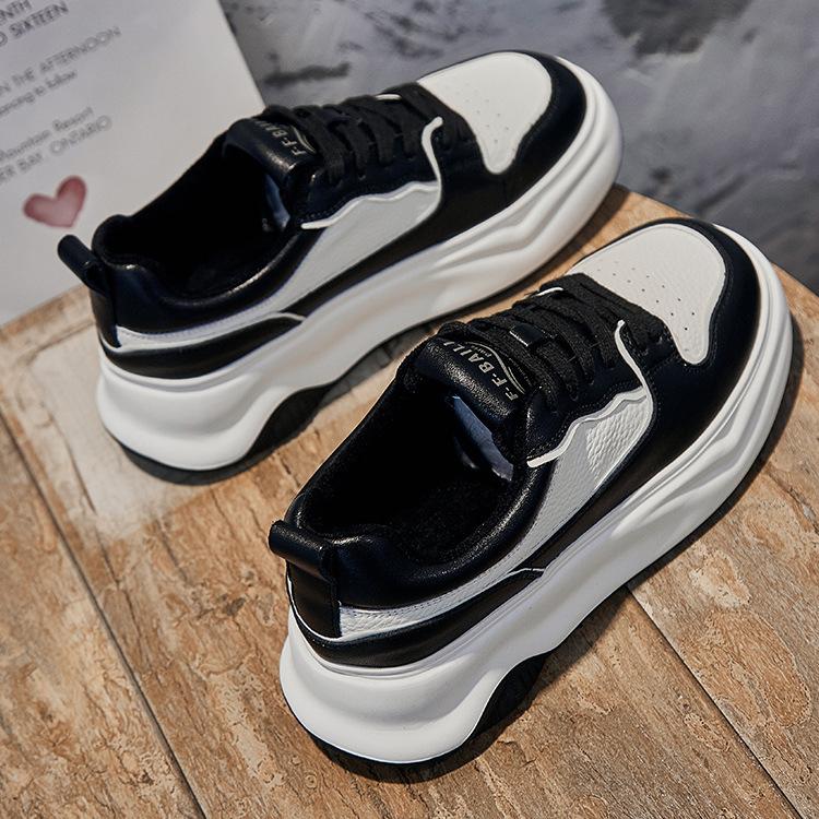 

Cowhide little white shoes new women s shoes versatile casual board shoes sports women s platform leather women s shoes 40