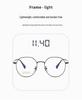 2023 Korean Style Titanium Frame Glasses - Multifunctional Myopia & Anti-Blue Light, Flat Upper & Round Lower Design