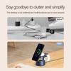5 in 1 Wireless Charger Stand Night Light LED Bluetooth Speaker For Magsafe iPhone 16 15 14 13 12  Watch 9 8 Airpods Pro