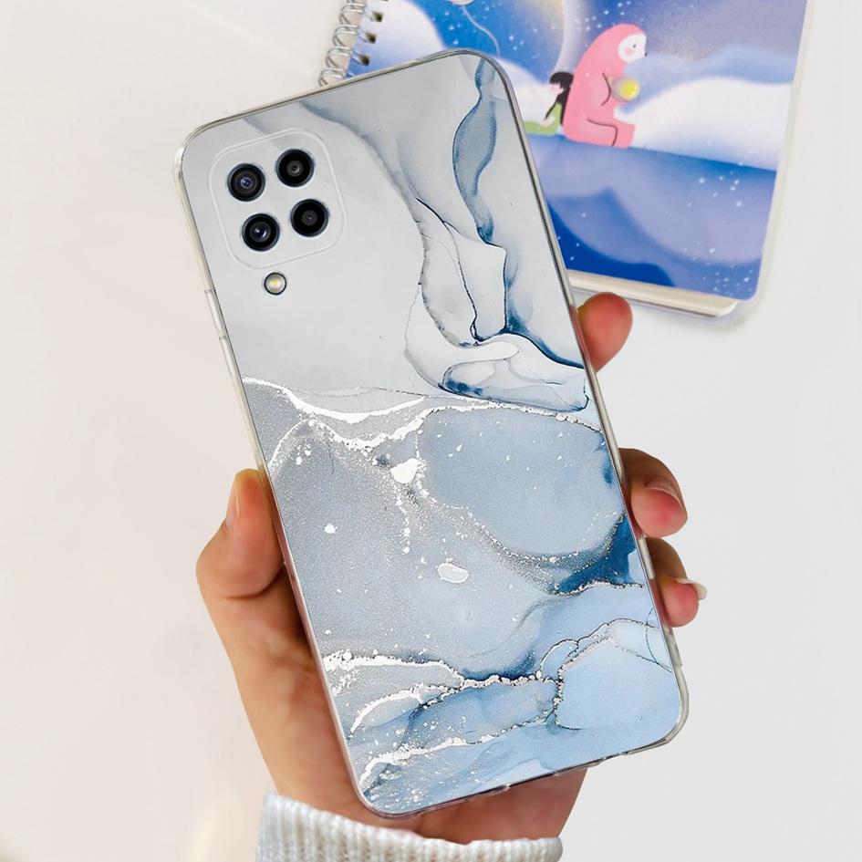 For Samsung Galaxy M32 Case SM-M325F Cover Popular Flower Clear Silicone Soft TPU Funda For Samsung M32 4G M 32 GalaxyM32 Bumper