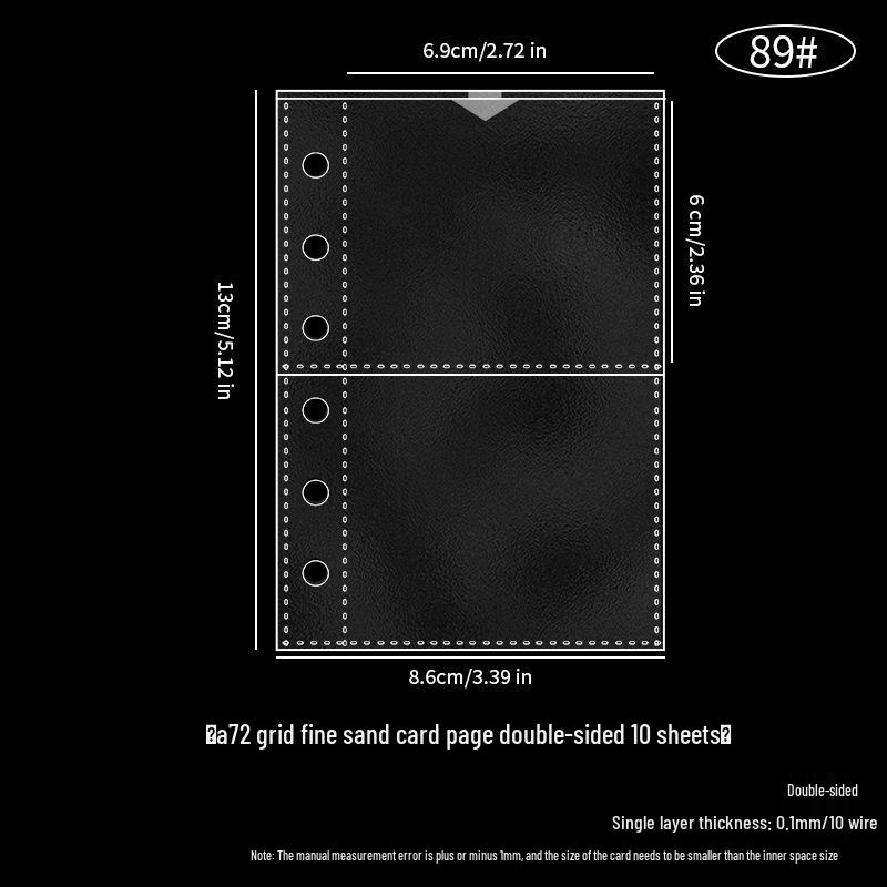 Four-Grid & Nine-Grid Card Album Refill Pages for Loose-Leaf Journals (A4/A5)
