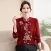 Women's Cheongsam Collar Warm Velvet Sweater