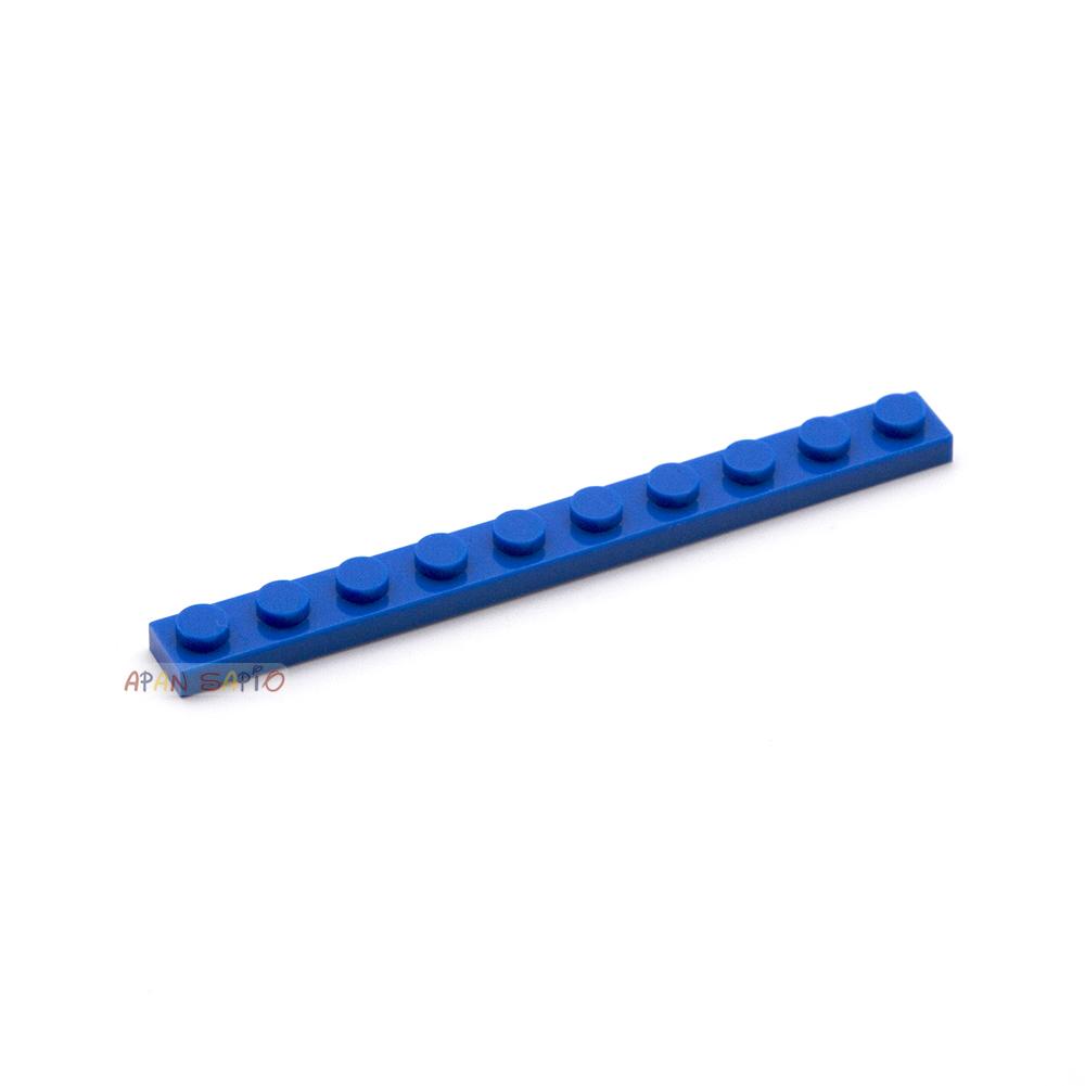 40pcs DIY Building Blocks Thin Figures Bricks 1x10 Dots 12Color Educational Creative Size Compatible With 4477 Toys for Children