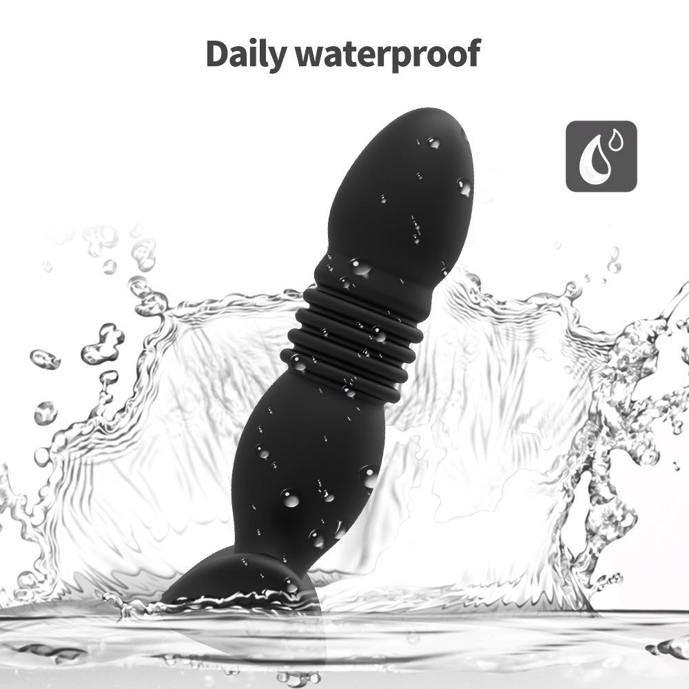 Telescopic Anal Plug Male Vibrating Butt Dildo Wireless Ass Sex Toys for Men Dildo Prostate Massager Men Buttplug Stimulator