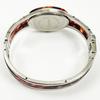 Wristwatch Rapole Oval Bangle Watch Silver Slim 188271 Red [Takeuchi Shoji] Women's