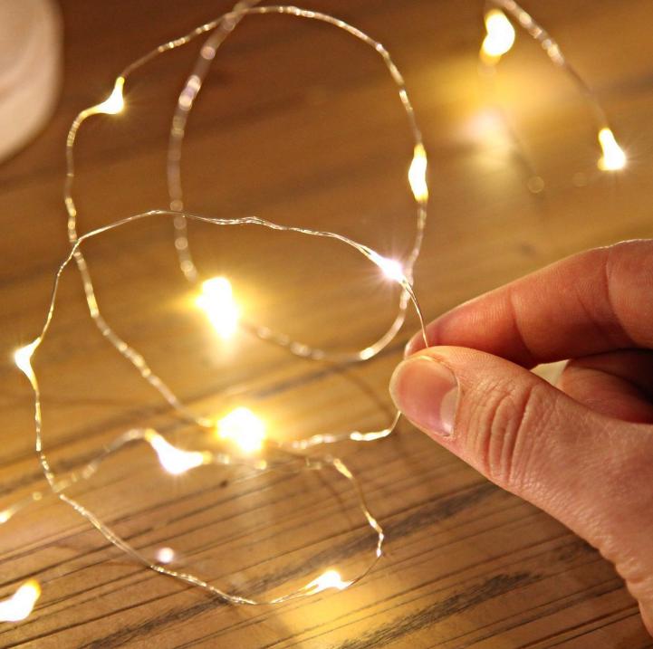 1Pcs Fairy Christmas LED String Lights Battery Operated Wedding Home Party Decor