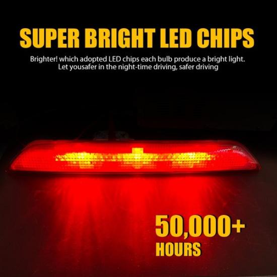 Third Brake 3rd Cargo Light Lamp for Ford Transit HD 350 2015- IP67 Red Lens